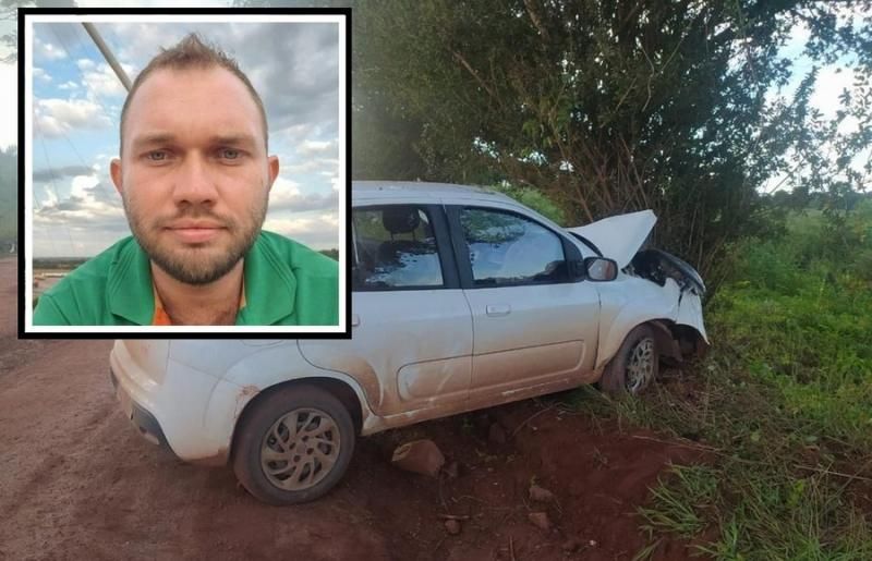 Homem morre após bater veículo em árvore às margens de rodovia
