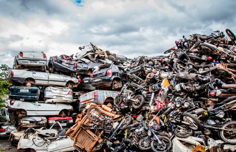 Em 3 anos, Detran-MT recicla 23 mil veículos inservíveis e leiloa 5 mil