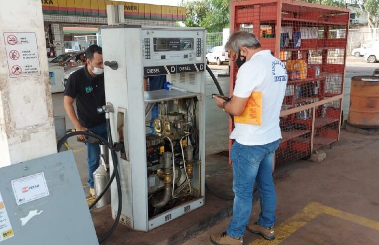 Ipem lacra bombas de três postos durante operação em Cuiabá e Várzea Grande