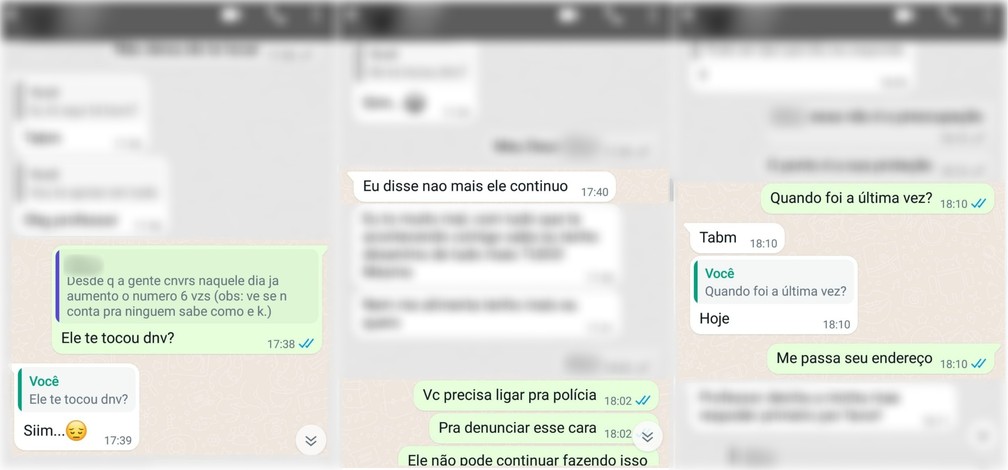 Mensagens de adolescente de 12 anos a professor denunciam abusos do pai: ‘Eu disse não, mas ele continuou’