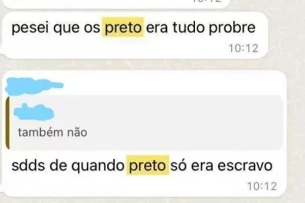 “Saudade de quando preto era escravo”: garoto é vítima de racismo por colegas de escola em BH