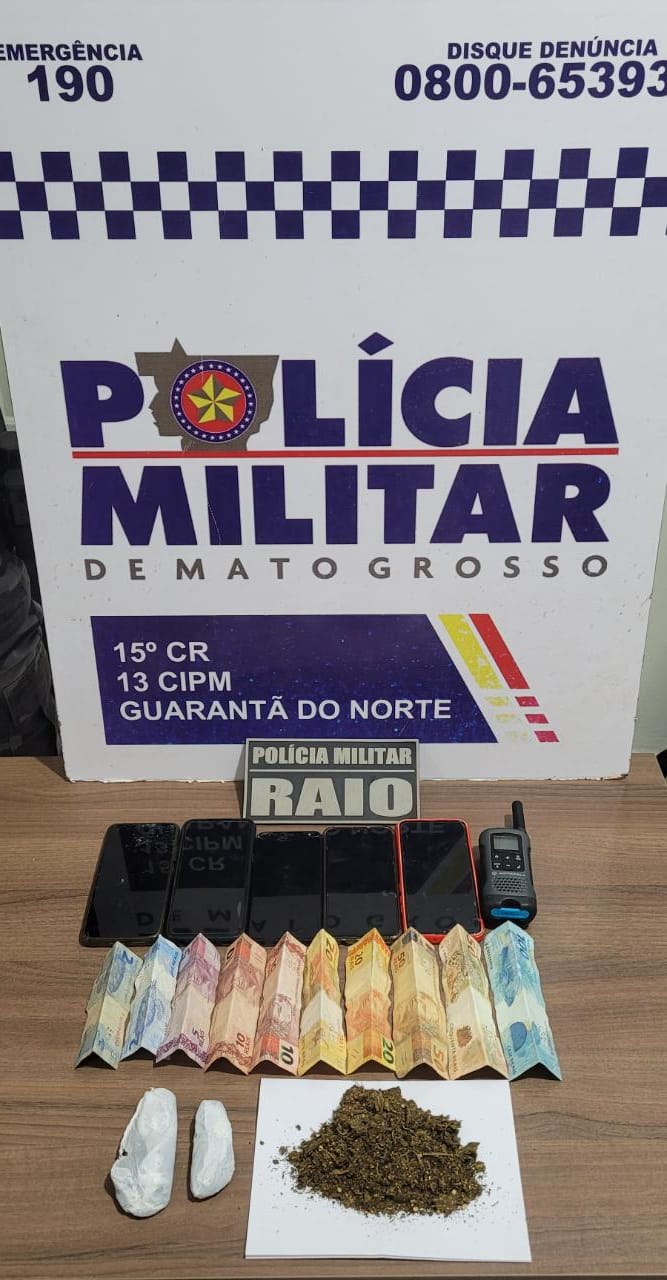 Quatro adolescentes são apreendidos por tráfico de drogas em Guarantã do Norte