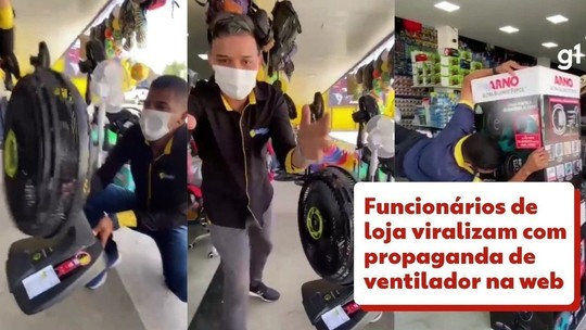 Funcionários de loja anunciam ‘potência absurda’ de ventilador e criatividade viraliza nas redes