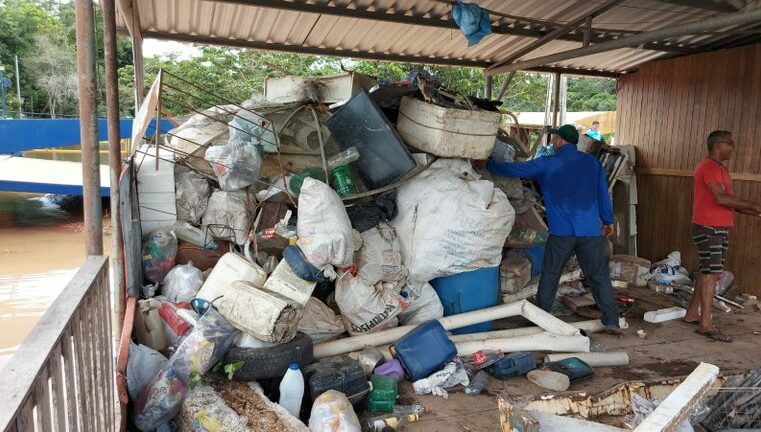 Mutirão de Limpeza retira 20 toneladas de lixo do Rio Teles Pires