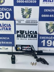 Homem aponta arma para policiais militares e morre baleado em Peixoto de Azevedo