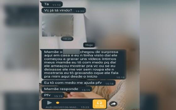 Adolescente grava padrasto assediando para ela ficar sem roupas e pede socorro