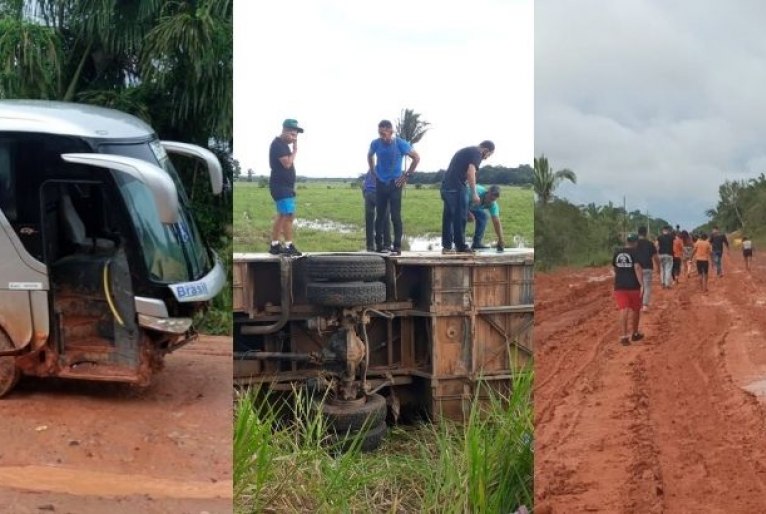 Sem água, comida e comunicação: passageiros da Transbrasil passam quase uma semana isolados na BR-319