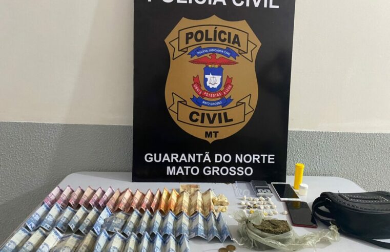 Polícia Civil prende casal por tráfico de drogas em Guarantã do Norte