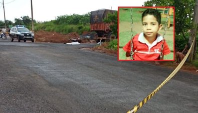 Caminhão atropela e mata aluno a caminho da escola em MT