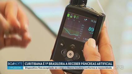 Curitibana é a 1ª brasileira a receber aparelho que funciona como pâncreas artificial para controle do diabetes