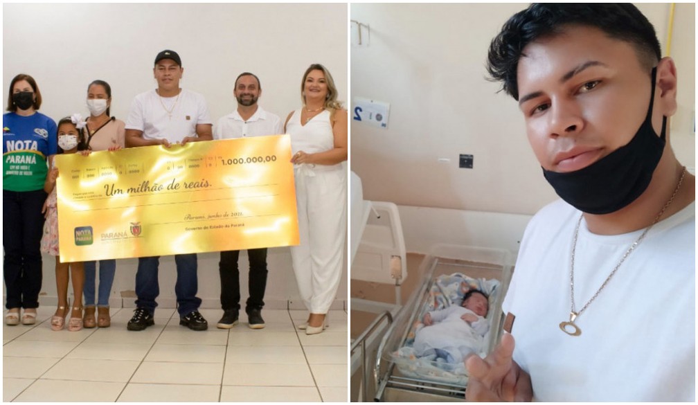Jovem ganha R$ 1 milhão em sorteio no mesmo dia em que o filho nasceu