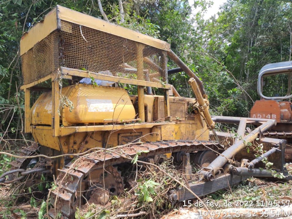 Sema aplica multa por desmatamento ilegal em São José do Xingu e apreende dois tratores