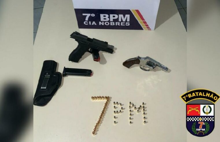 Patrulha Rural prende homens armados em bar no interior