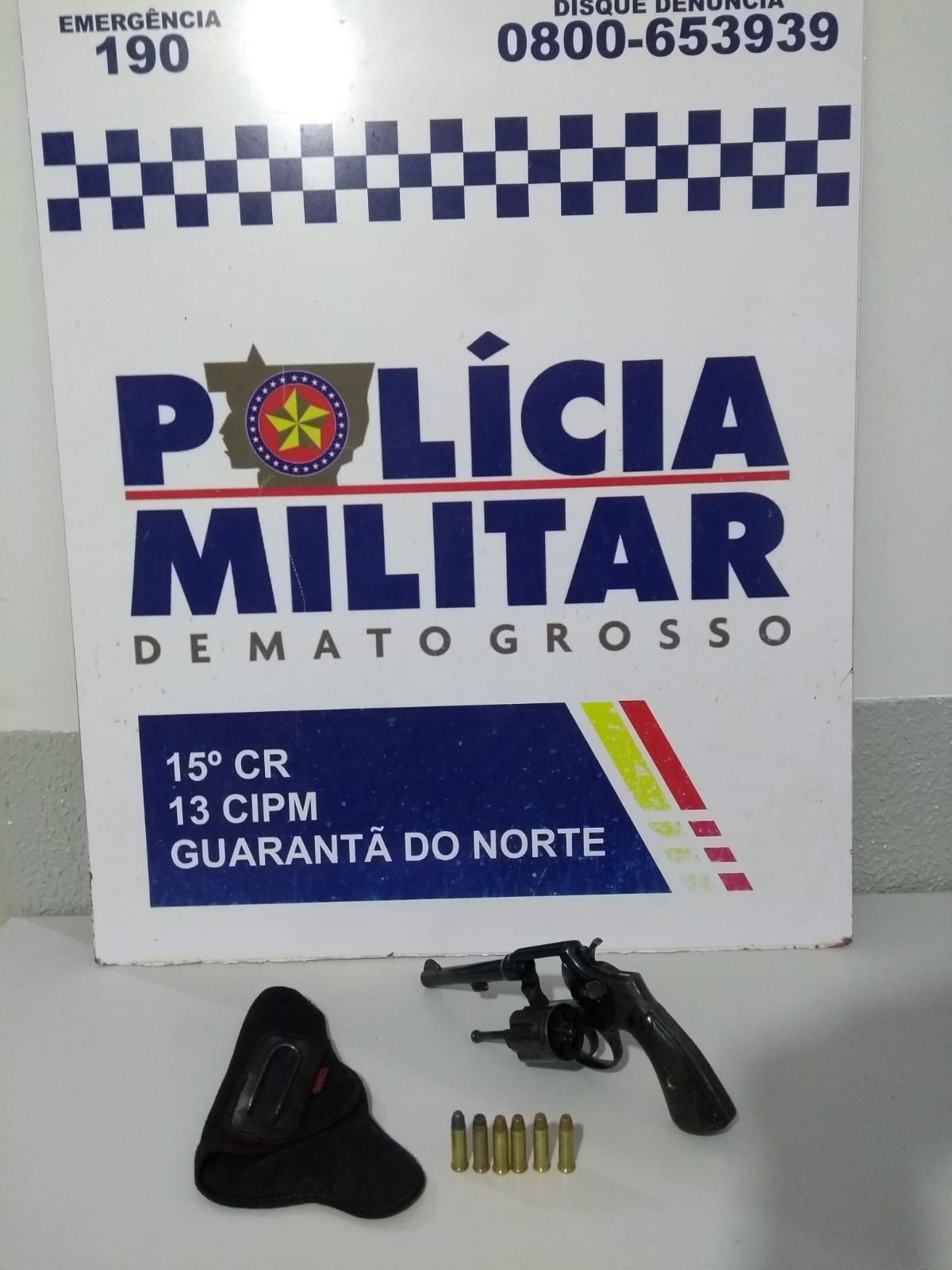 Jovem é preso com arma de fogo em S10 em Guarantã do Norte