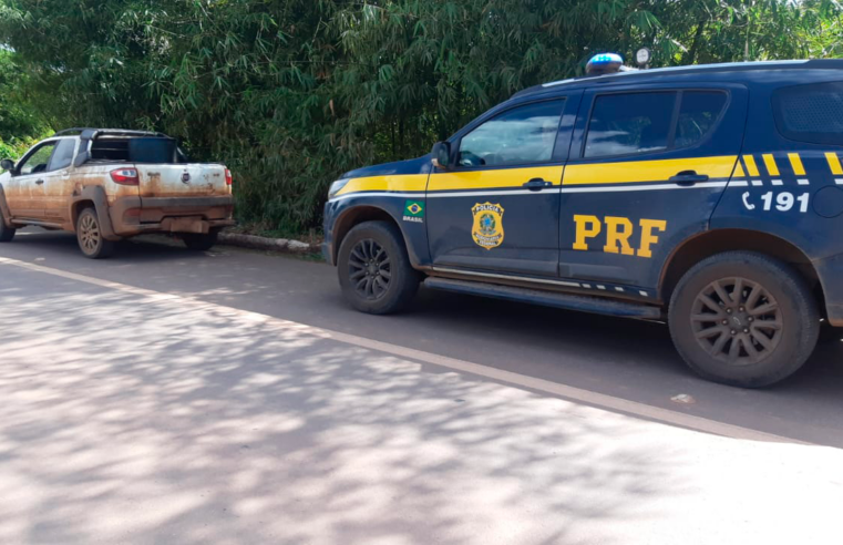PRF recupera veículo em Guarantã do Norte