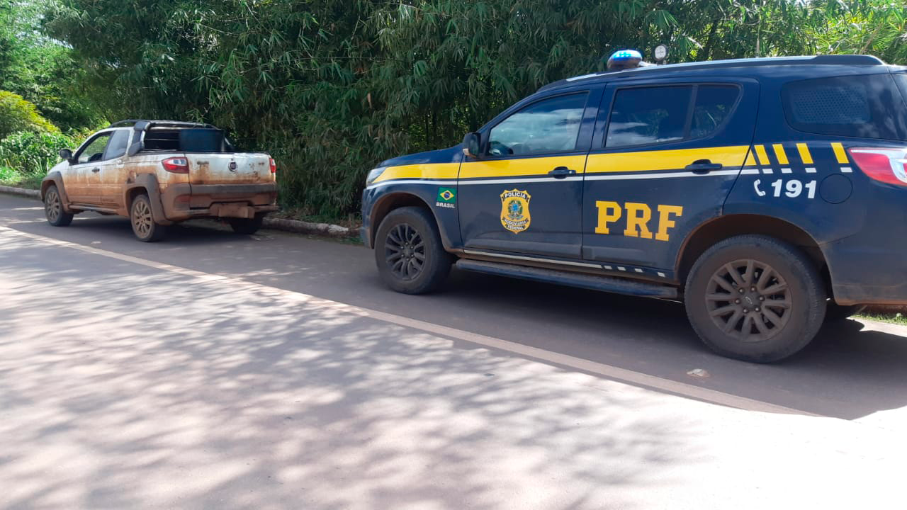 PRF recupera veículo em Guarantã do Norte