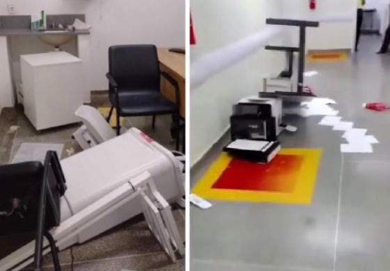 Mulher tem surto e quebra equipamentos de Unidade de Pronto Atendimento em Cuiabá