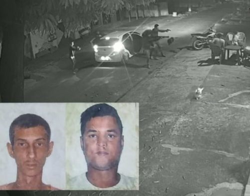Quatro pessoas param carro em frente a casa, descem atirando e matam 2 pessoas em MT