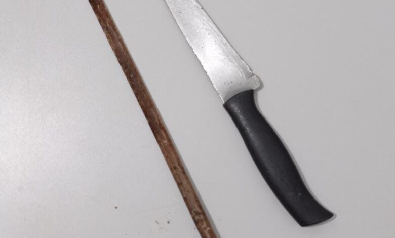 Matupá: homem é detido após ameaçar pais idosos com faca e espeto