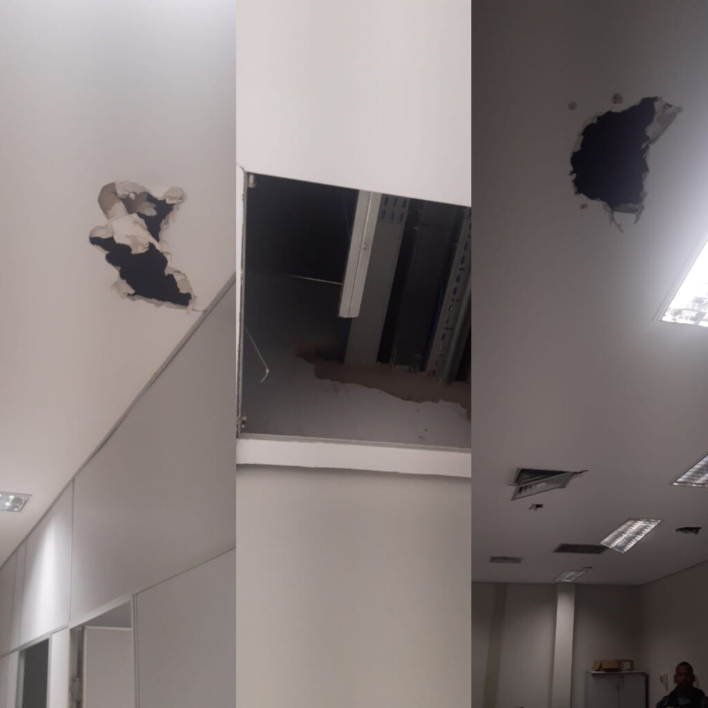 PM impede furto à agência bancária e prende três homens