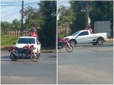 Mulher flagra marido com amante e faz “bafão” em Cuiabá