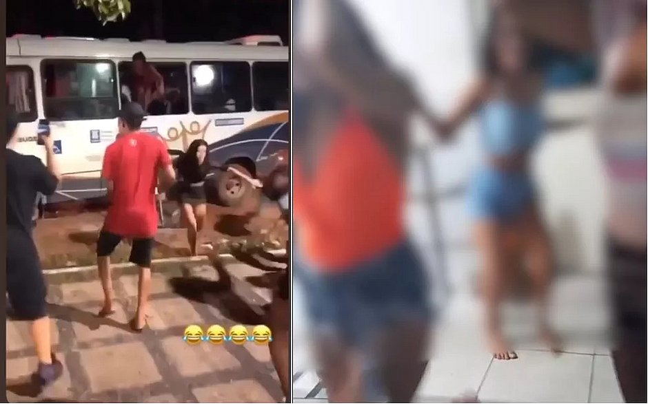 Adolescentes quebram ônibus e dançam em delegacia após serem retirados de festa