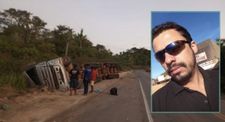 Morador de Sinop morre em tombamento de carreta no Pará