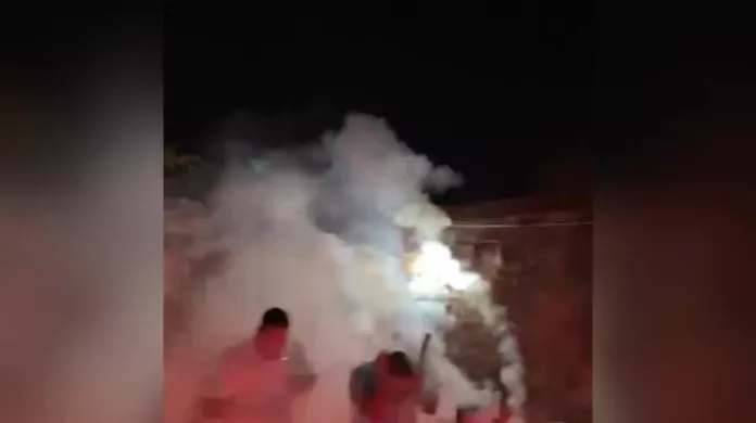 Padrinho se acidenta com fogos de artifício durante chá de revelação em MT