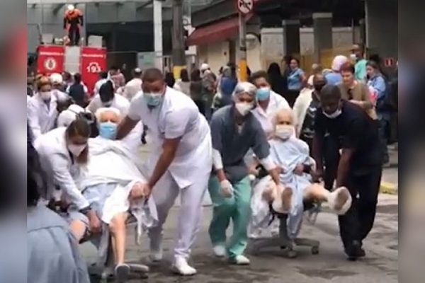 Incêndio atinge hospital no Rio de Janeiro e pacientes são retirados