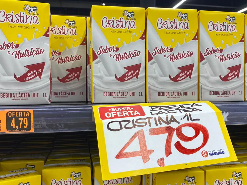 Bebida láctea vendida junto ao leite causa confusão em mercados