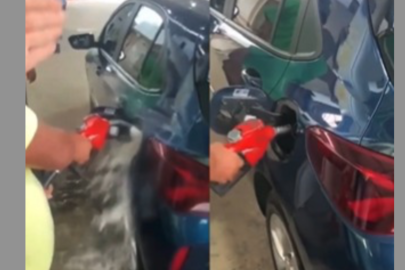 Homem desperdiça gasolina para celebrar o preço mais baixo