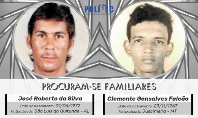 Politec procura por familiares de mortos em MT