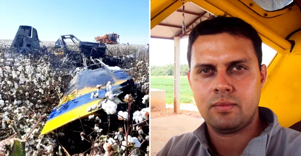 Corpo do piloto de avião agrícola que caiu em MT é enterrado em Itápolis