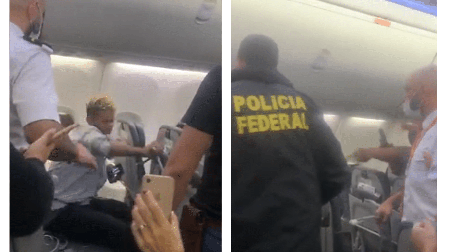 Passageiro quebra poltronas de avião em voo entre São Paulo e Recife e precisa ser contido por tripulação e pela Polícia Federal