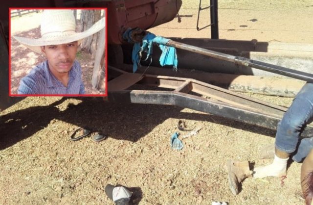 Rapaz morre em triturador de ração ao manusear trator em fazenda de MT