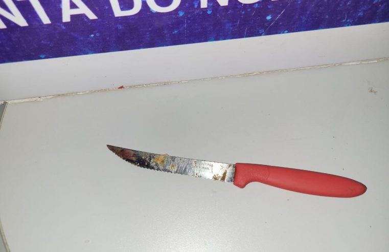 Em Guarantã do Norte homem agride mulher e a mesma desfere uma facada para se defender