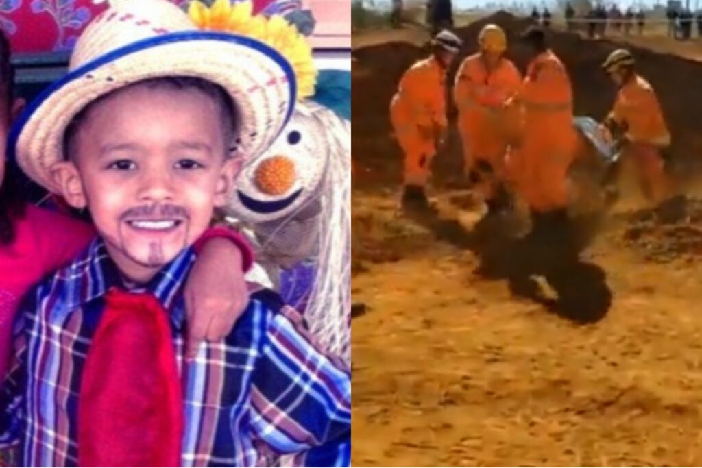 Menino de 8 anos que ficou preso em buraco por mais de 15 horas morre após ser resgatado