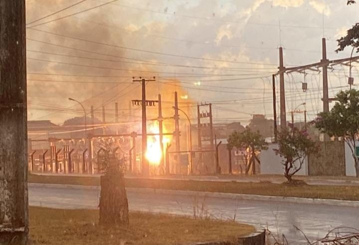 Explosão é registrada na subestação de energia de Colíder