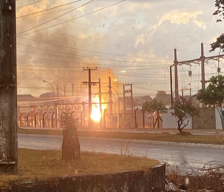 Explosão é registrada na subestação de energia de Colíder