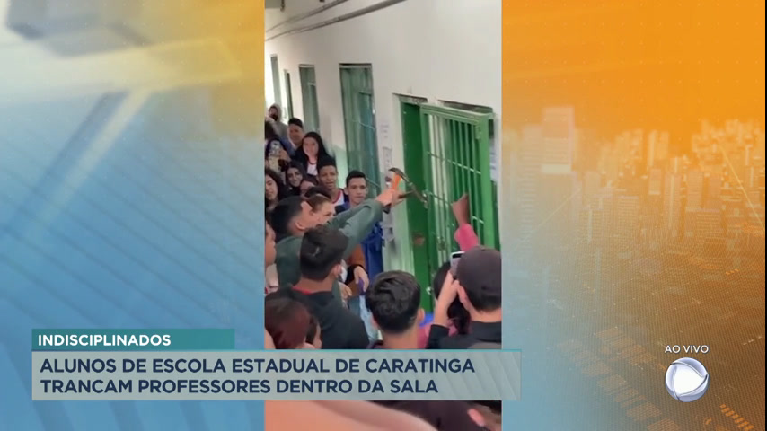 Alunos trancam professores dentro de sala em escola do interior de Minas