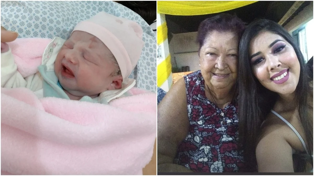 Bebê mineiro nasce com ‘sinal da cruz’ na testa após morte de bisavó que fazia gesto em netos