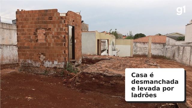 Ladrões desmancham casa e levam portas, janelas e paredes