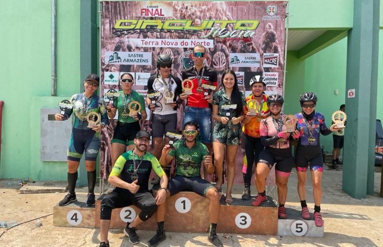 Ciclistas de Guarantã do Norte participaram da etapa final do Circuito Jiboia em Terra Nova