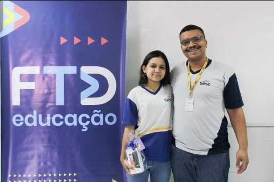 Aluna do Sesc Escola Cuiabá vence competição nacional da FTD com 1 milhão de participantes