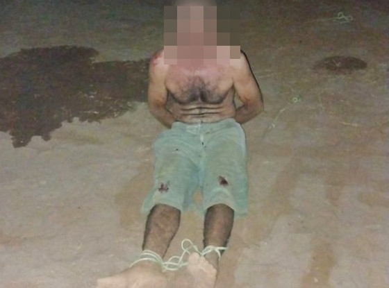 Pego estuprando menina, pedófilo é amarrado e leva surra de funcionários de fazenda