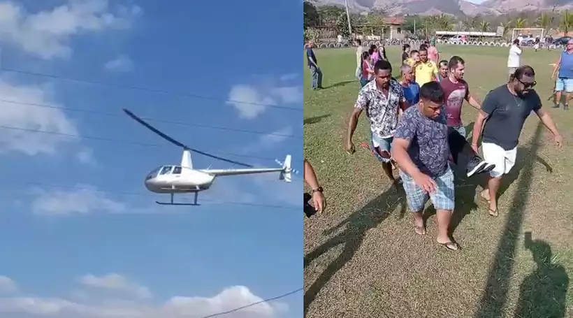 Helicóptero com deputado federal cai em Minas Gerais; passageiros sobreviveram