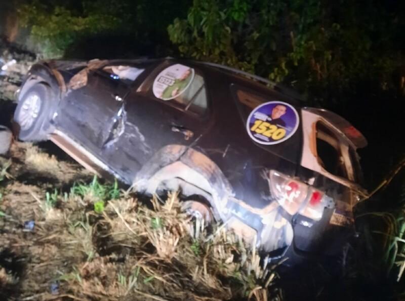 Candidato a deputado estadual e outras quatro pessoas sofrem acidente na BR-163 em MT