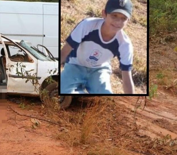 Menino de 13 anos morre após carro da família perder roda e capotar na estrada