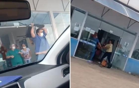 Médico e paciente se agridem com cadeiradas em unidade de saúde em Luziânia