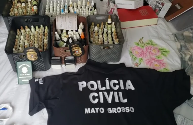Após morte e denúncia, polícia localiza clínica clandestina e apreende produtos em Cuiabá